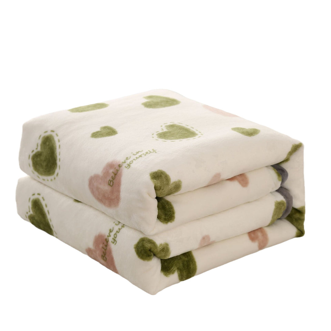 Women's cozy fleece blanket with playful cloud pattern Kalsten