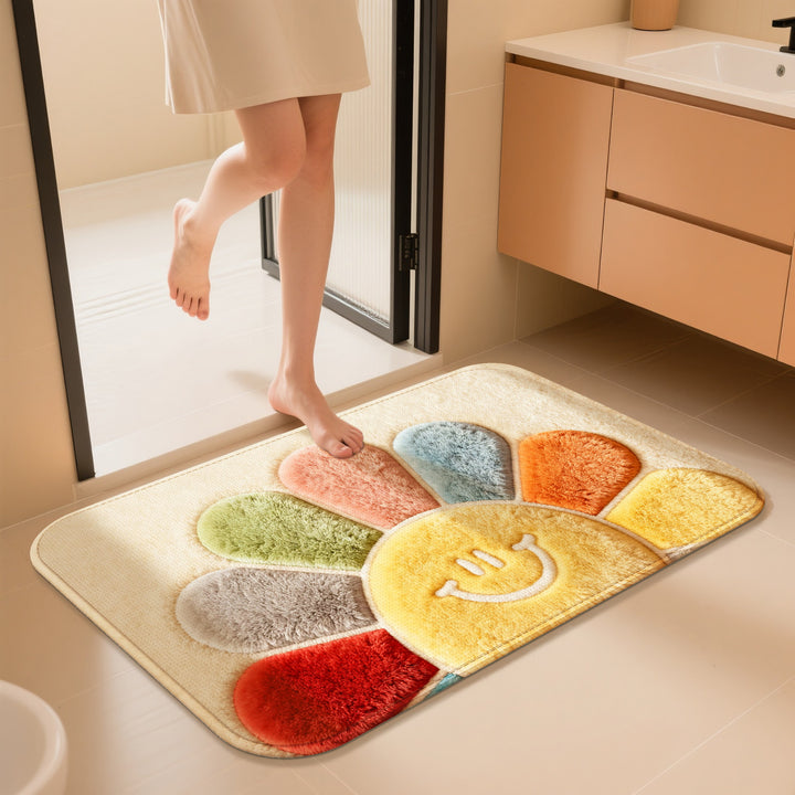 Floral Pattern Bath Mat Kalsten