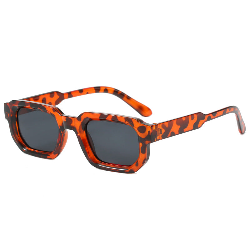 Women's fashionable square sunglasses with clear frame Kalsten