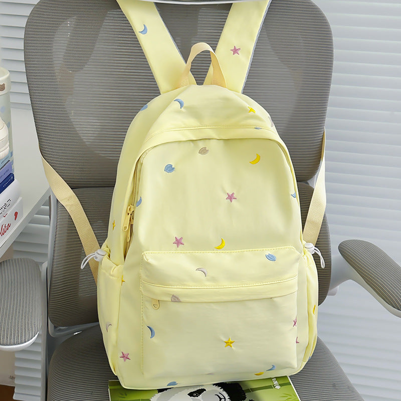 Embroidered Moon and Star Backpack Kalsten