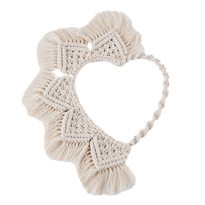 Macramé Heart-Shaped Wall Hanging Decor Kalsten