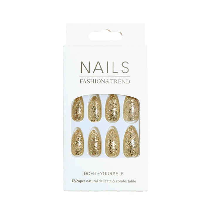 Glittering Long Stiletto Press-On Nails Kalsten
