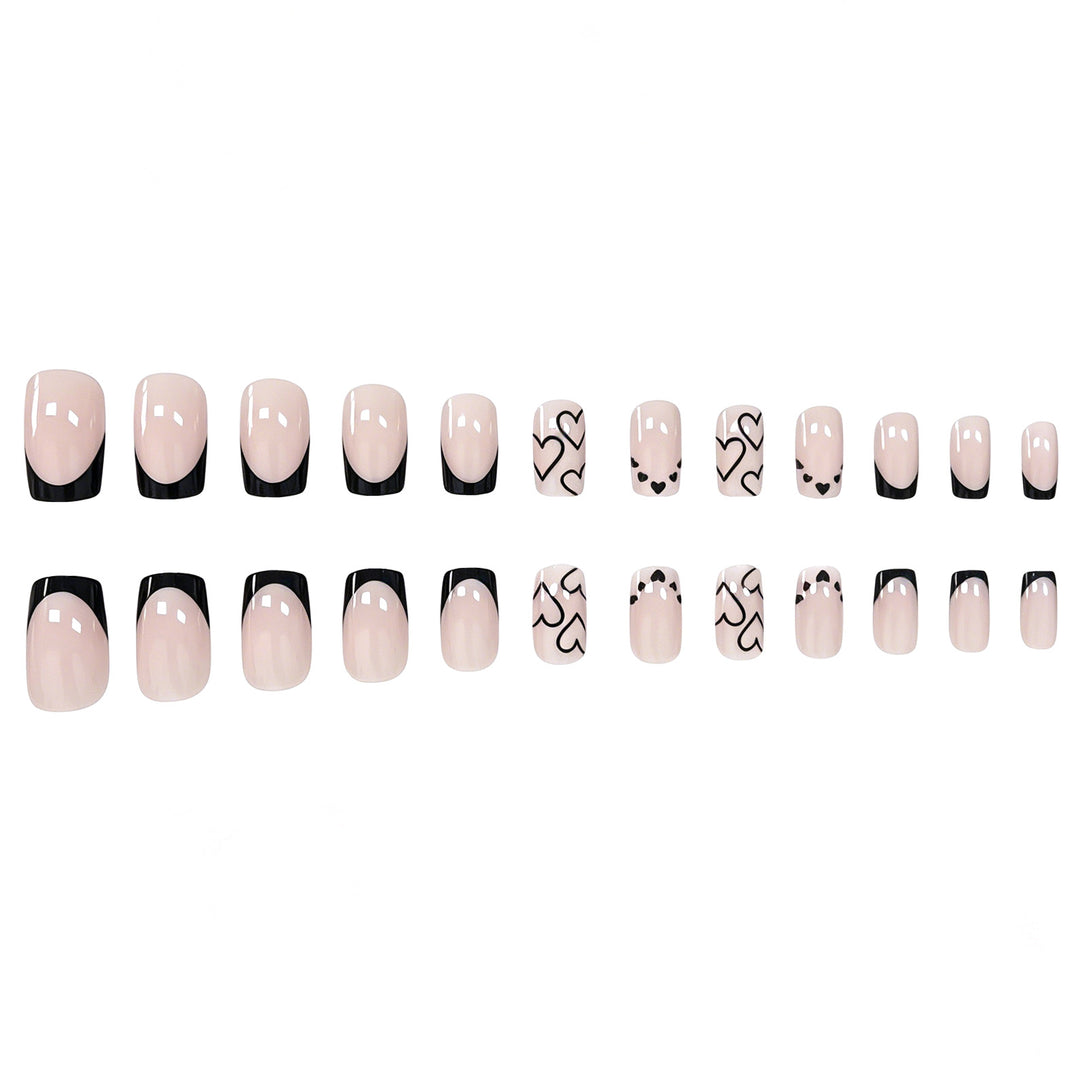 Heart-Inspired Acrylic Nail Art Set Kalsten