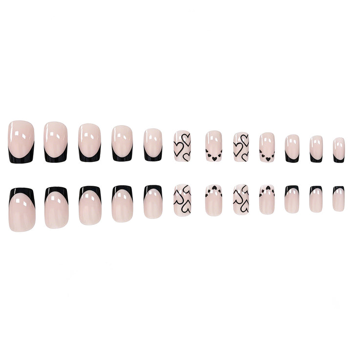 Heart-Inspired Acrylic Nail Art Set Kalsten