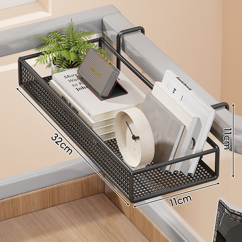 Mesh Hanging Bed-Rail Storage Organizer Basket