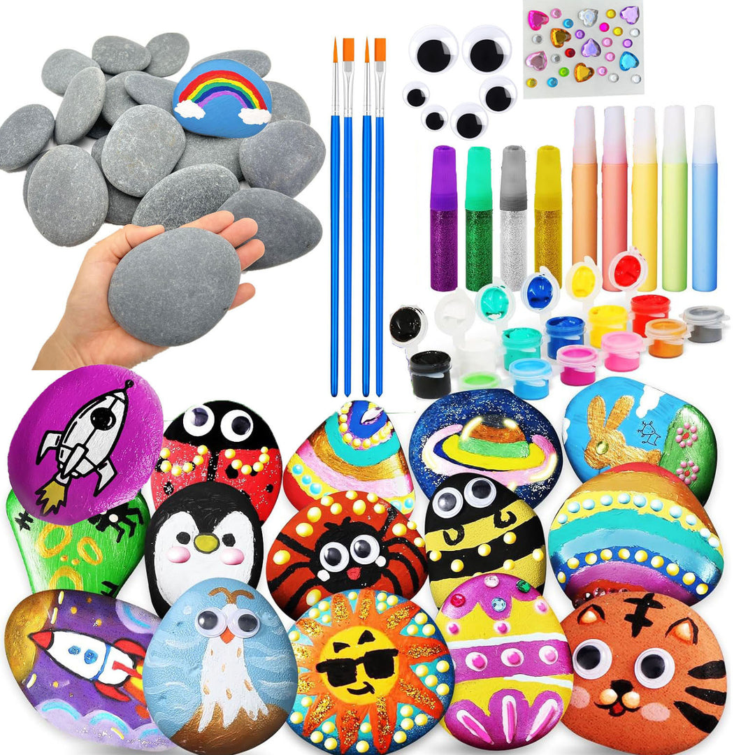 Unisex Creative Paint and Craft Set with Stone Motifs Kalsten