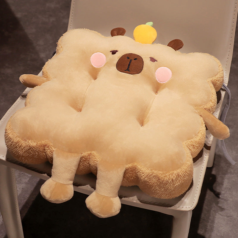 Plush seat cushion dog cloud with extra soft padding and attachment straps