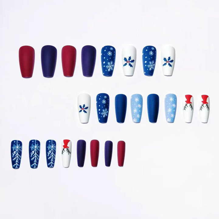 Creative Christmas Themed Fake Nails Kalsten