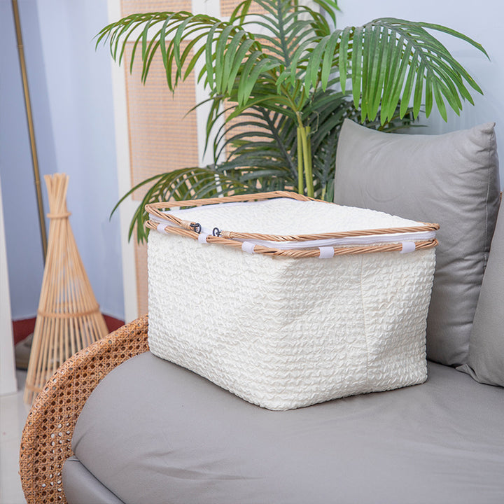 Textured Woven Storage Bin Kalsten