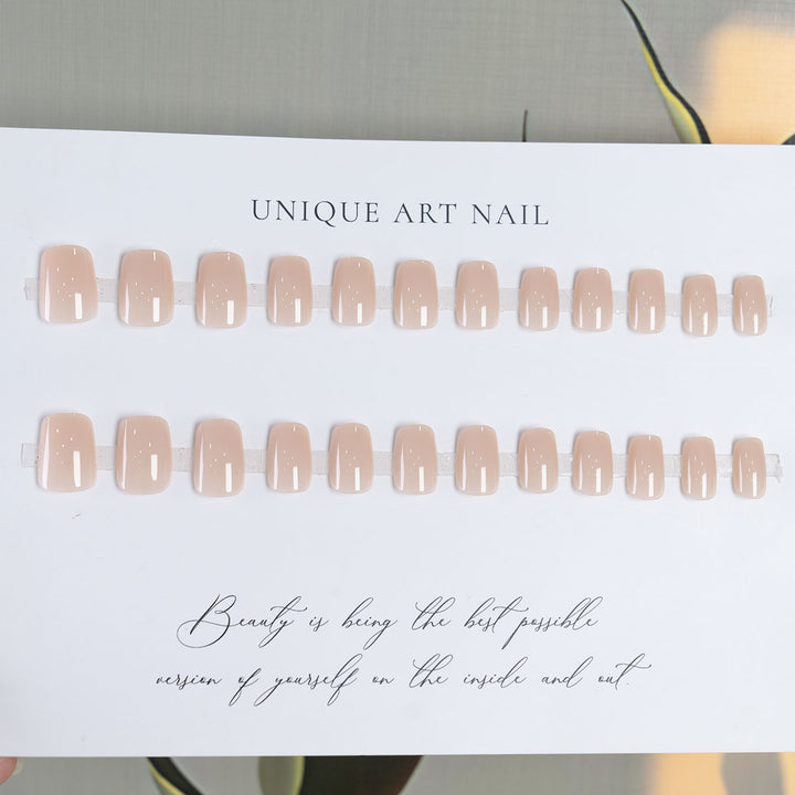 Elegant Natural Finish Press-On Nails