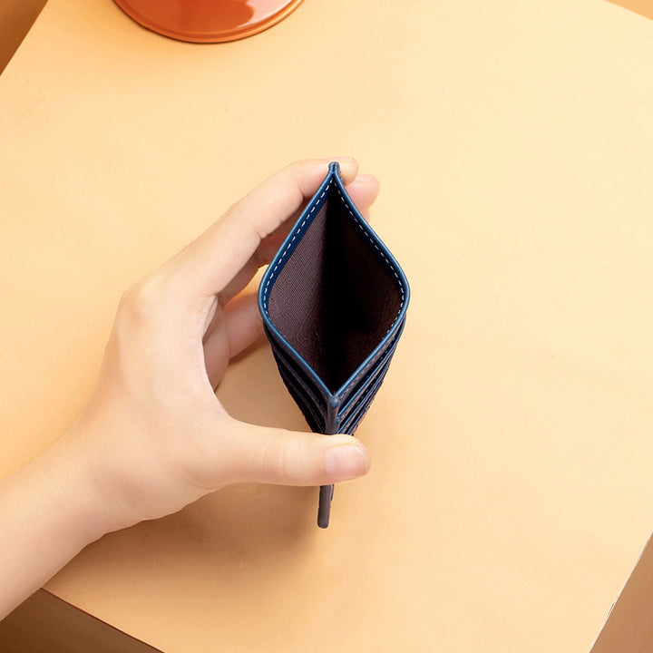 Premium Woven Leather Cardholder Kalsten