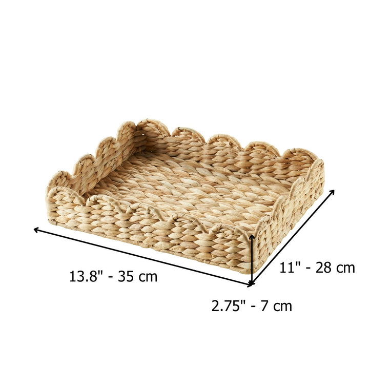 Handcrafted Woven Serving Tray Kalsten
