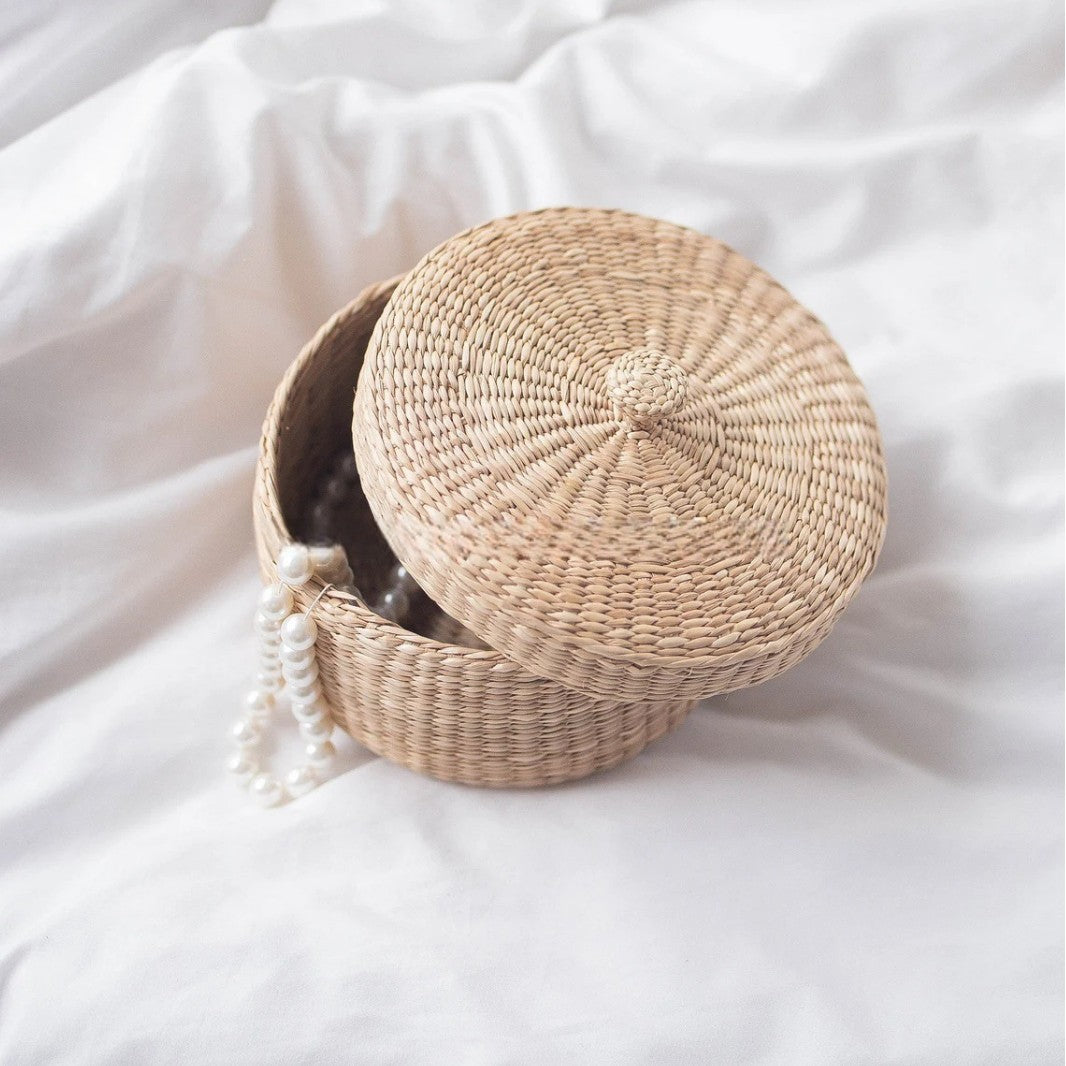 Decorative Natural Fiber Storage Box Kalsten