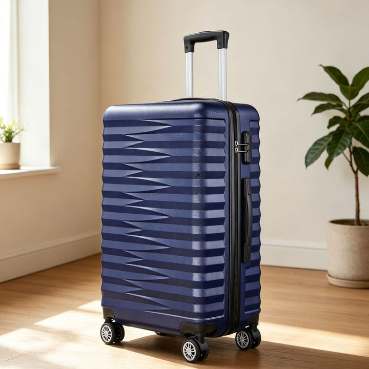 Unisex Stylish Textured Hard Shell Spinner Suitcase Kalsten