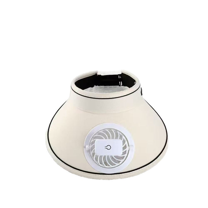 visor with detachable USB fan, adjustable headband and breathable UV protection Kalsten