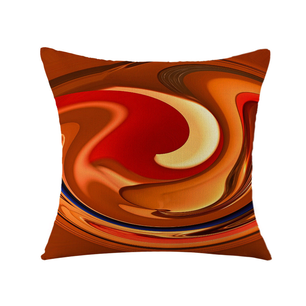Women's cushion cover with textured fabric and warm earth tones Kalsten