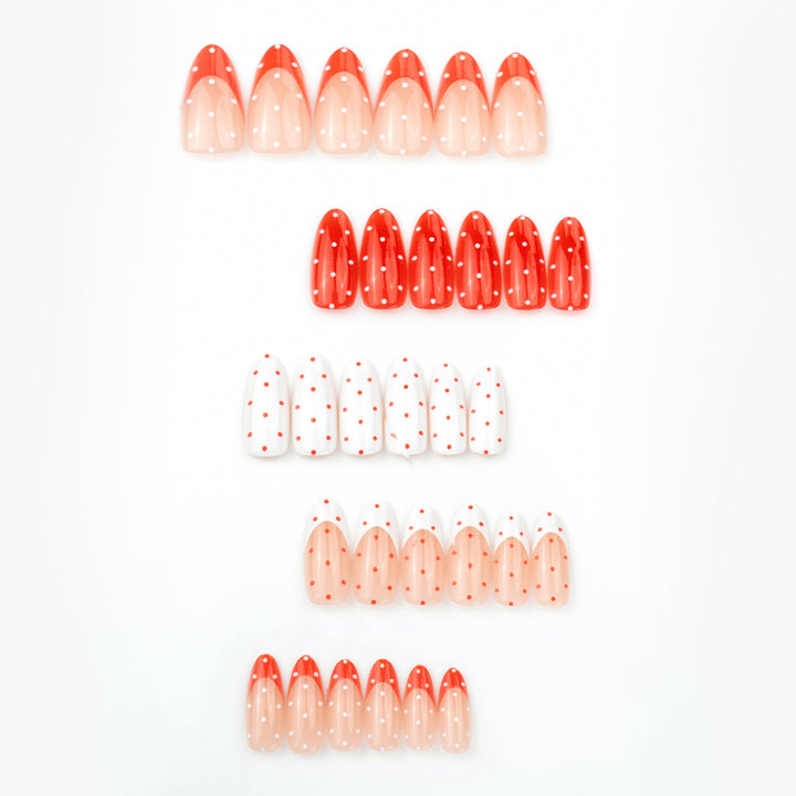 Creative nail art set with playful polka dot design Kalsten