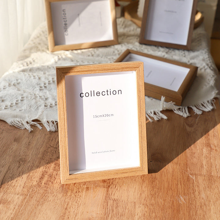 Elegant Wooden Photo Frame for Tabletop Display