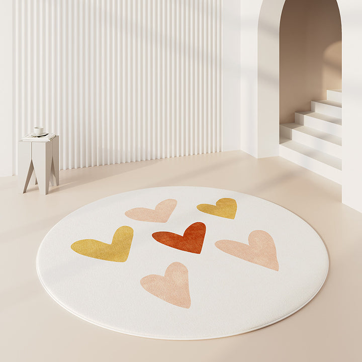 Round Graphic Area Rug Kalsten
