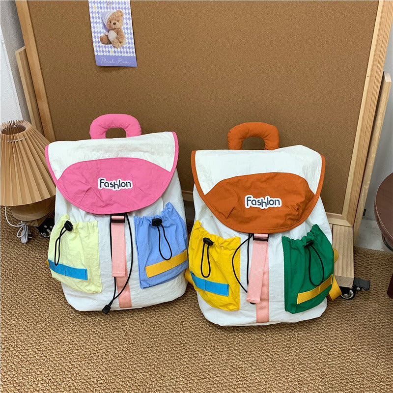 Colorful Multi-Pocket Casual Backpack Kalsten