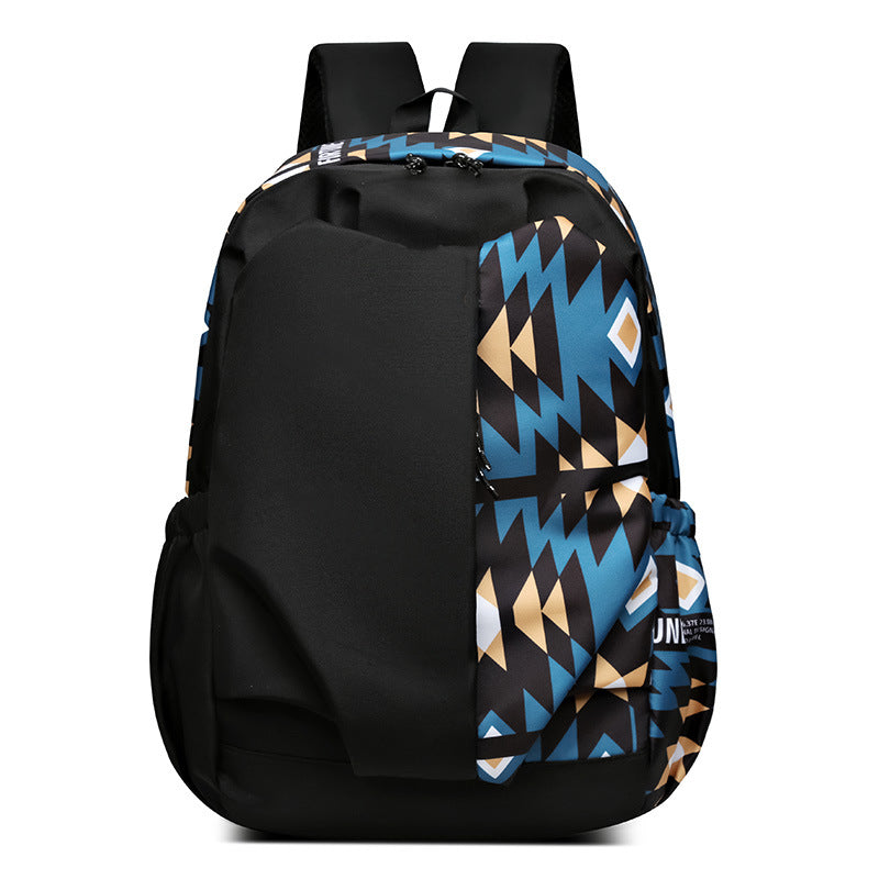 Geometric Print Durable Backpack Kalsten