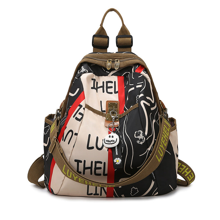 Artistic Floral Patterned Backpack Kalsten