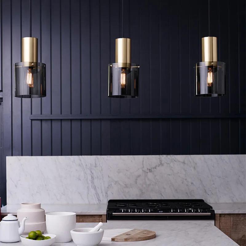 Modern Transparent Glass Pendant Light