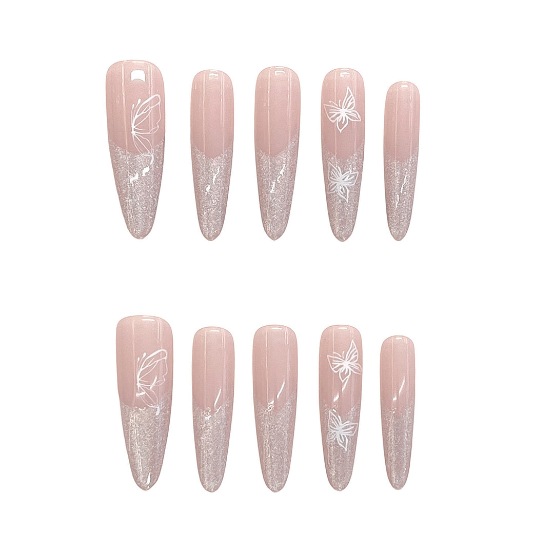 Artistic Floral Press-On Nails Kalsten