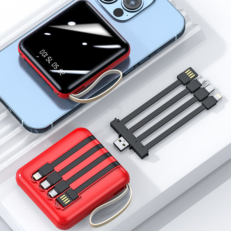 Multifunctional power bank with integrated charging cable Kalsten