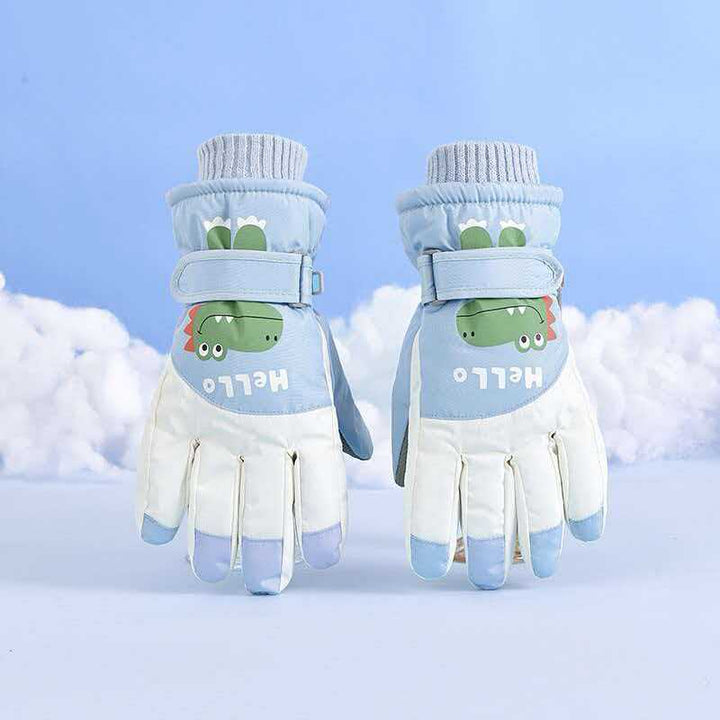 Children's Fun Dinosaur-Themed Snow Gloves Kalsten