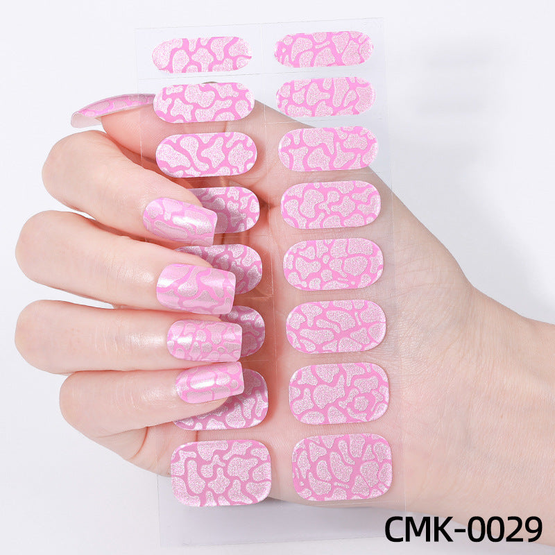 Glitter Finish Nail Wraps
