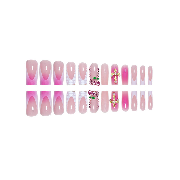 Glamorous Rhinestone-Embellished Nail Art Extensions Kalsten