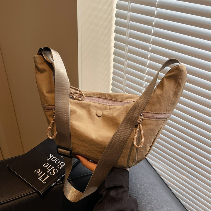 Practical shoulder bag with external zip pockets Kalsten