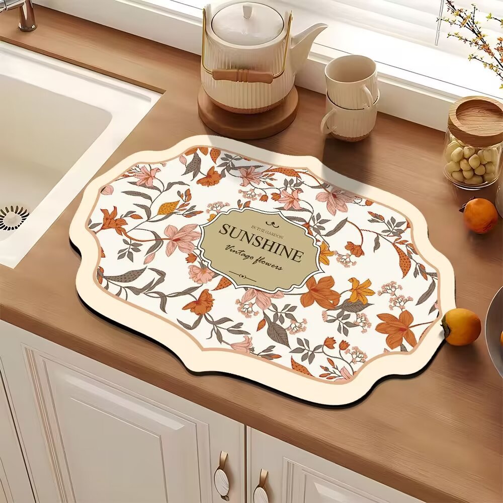 Elegant Decorative Kitchen Mat Kalsten