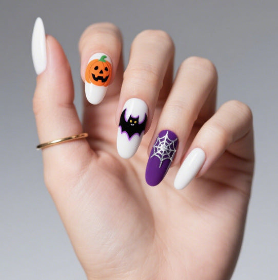 Halloween Themed Spooky Nail Art Kalsten
