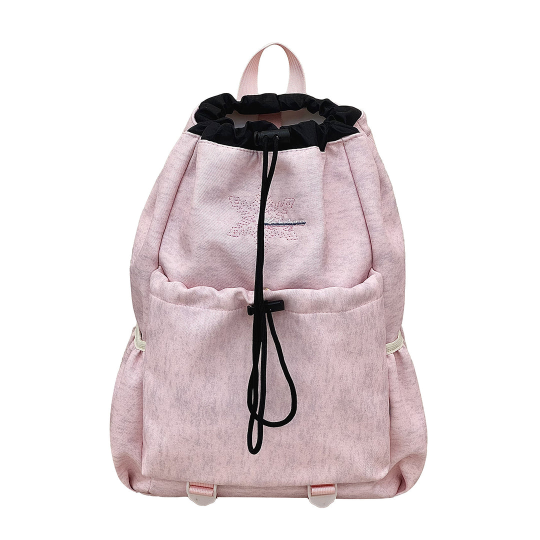 Stylish Drawstring Backpack with Functional Pockets Kalsten