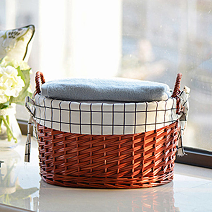 Decorative Wicker Storage Basket Kalsten