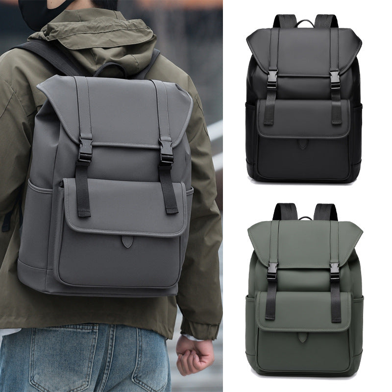 Versatile Leather Laptop Backpack
