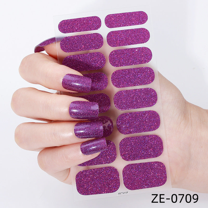 Glitter Finish Nail Wraps