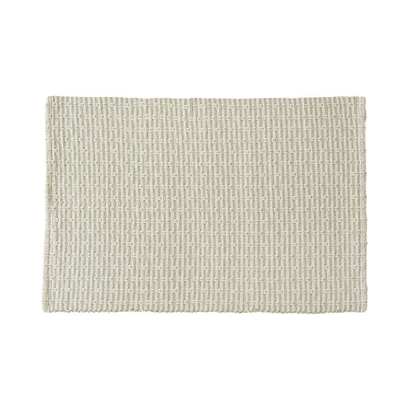 Woven placemat made of cotton blend with waffle texture