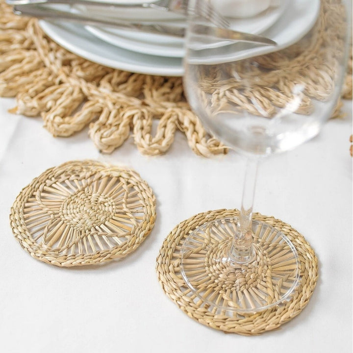 Handcrafted Natural Fiber Coasters Kalsten