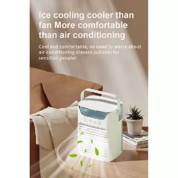 Unisex One Size USB Desktop Evaporative Cooler Humidifier with Top Fill Water Tank Adjustable Louver and Touch Controls Kalsten