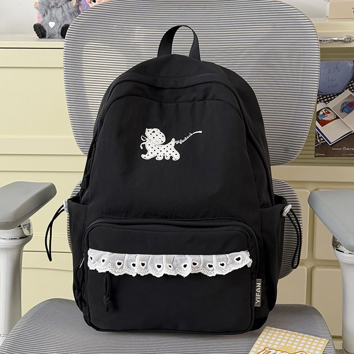 Stylish Embroidered Animal-Themed Backpack Kalsten