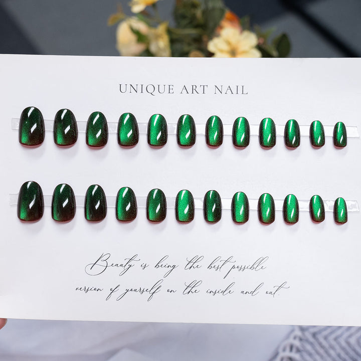 Glossy Press-On Nail Art Set