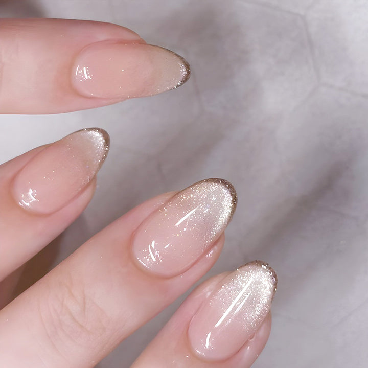 Elegant Ombre Glitter Nail Tips Kalsten