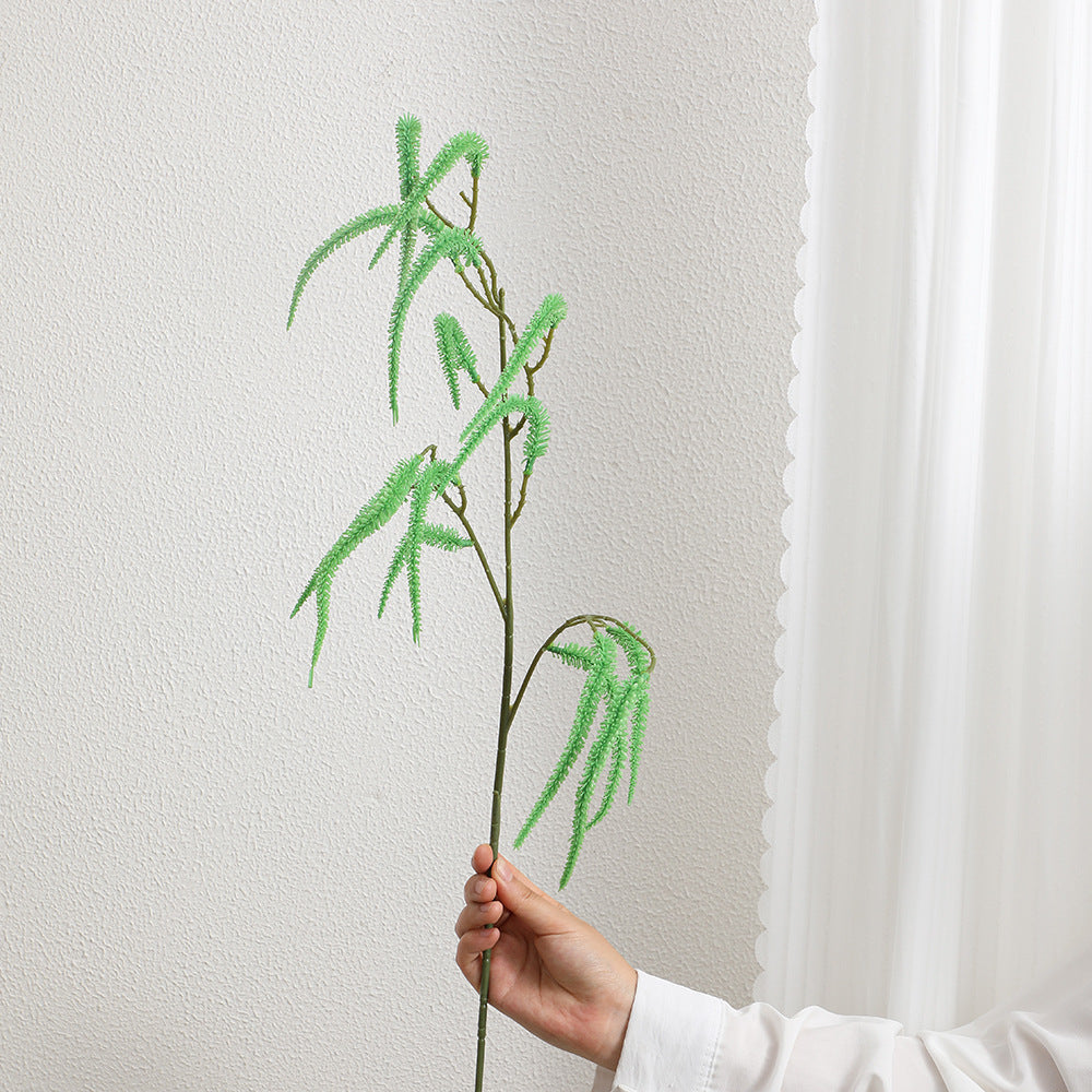 Decorative artificial branch with filigree, curved twigs