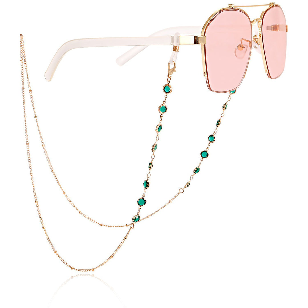 Stylish Sunglasses with Decorative Chain Kalsten