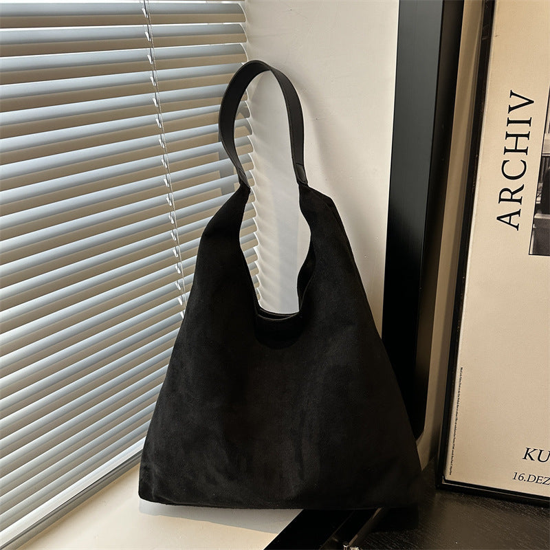 Suede Slouchy Hobo Bag Kalsten