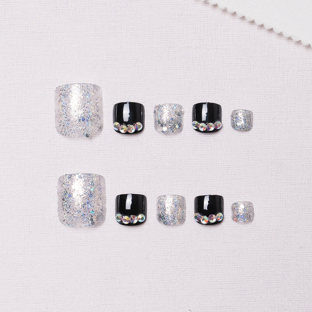Glittering Rhinestone Pedicure Kit