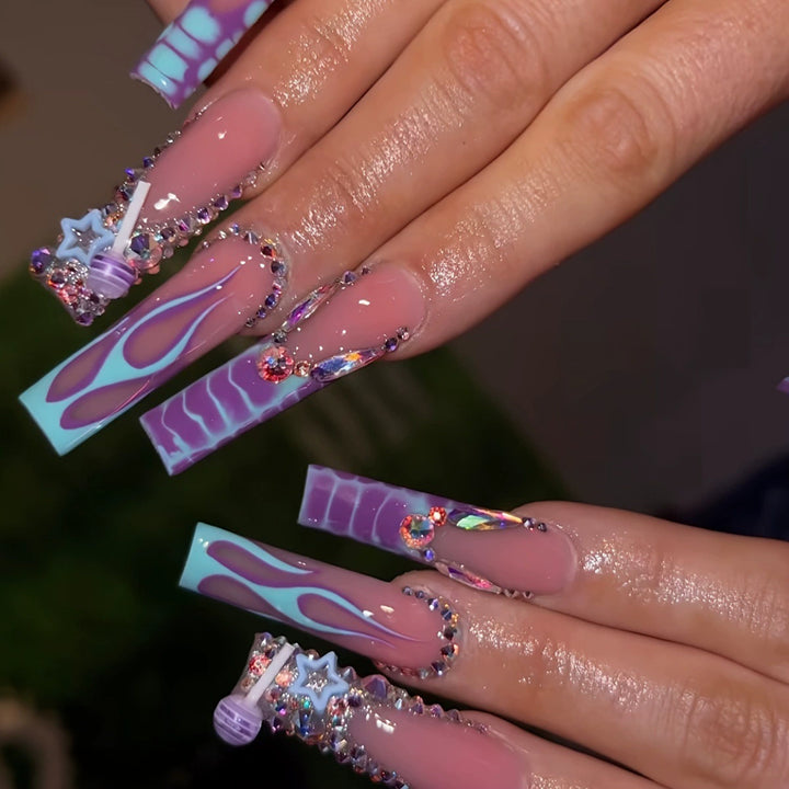 Luxury Embellished Press-On Nail Set Kalsten